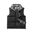 thumbnail image 1 of BXINGOHAI Men's Puffer Vest winter outdoor Zipper Sleeveless Warm puffey jacket Size Black M, 1 of 6