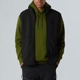 thumbnail image 1 of BXINGOHAI Men's Sherpa Fleece Vest Full Zip Up Winter Outerwear Vests Heavyweight Warm Cozy Fuzzy with Zipper Pockets Black L, 1 of 6