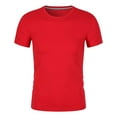 thumbnail image 1 of BXINGOHAI Men's Short Sleeve Upf 50+ T-Shirt Quick Dry Athletic Running Swim Top Tee Performance Water Shirts Red,M, 1 of 6