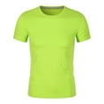 thumbnail image 1 of BXINGOHAI Men's Short Sleeve Upf 50+ T-Shirt Quick Dry Athletic Running Swim Top Tee Performance Water Shirts Clearance Sale Green,5XL, 1 of 5