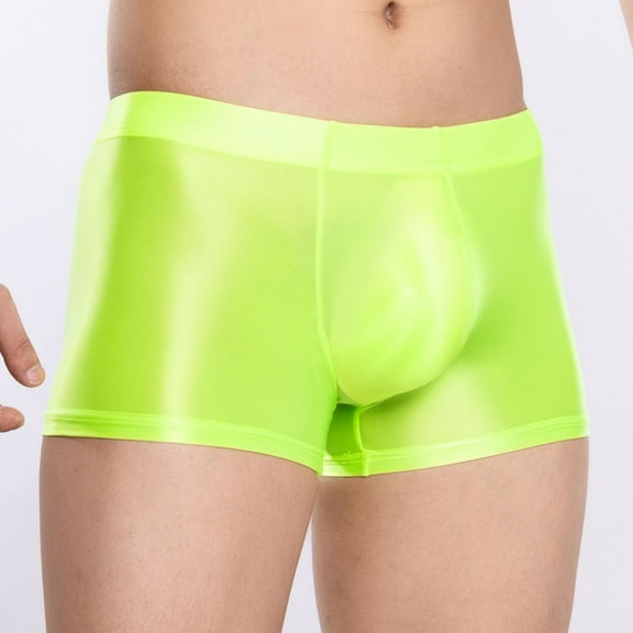 BXINGOHAI Men's Stretch Boxer Brief Underwear for Active Comfort And All Day Wear Green,XL