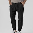 thumbnail image 1 of BXINGOHAI Men's Sweatpants cotton Lounge Open Bottom Athletic Workout Pants with Pockets Clearance Sale Black,S, 1 of 6