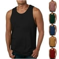 thumbnail image 1 of BXINGOHAI Men's Tank Tops Quick Dry Sleeveless Workout Muscle Shirt Athletic Bodybuilding Gym Performance Tee Shirts Today Sales Yellow,XXXL, 1 of 6