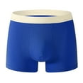 thumbnail image 1 of BXINGOHAI Men's Underwear Boxer Briefs, Cotton Stretch Moisture-Wicking Underwear Elastic Waist Casual Underpants Today Sales Blue,S, 1 of 2