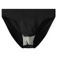 thumbnail image 1 of BXINGOHAI Men's Underwear Stretch Support Briefs Wide Waistband Breathable Adult Underwear Black,L, 1 of 5