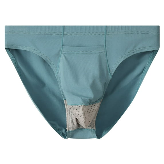 BXINGOHAI Men's Underwear Stretch Support Briefs Wide Waistband Breathable Adult Underwear Today Mint Green,M