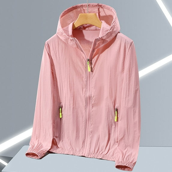 BXINGOHAI Men's Upf 50+ Sun Protection Hoodie Shirt Long Sleeve Spf Fishing Outdoor Uv Hiking Lightweight Shirts Pink,4XL