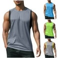 thumbnail image 1 of BXINGOHAI Men's Upf 50+ Tank Tops Quick Dry Workout Gym Sleeveless Muscle Shirts Summer Beach Swim Shirt Gray,L, 1 of 6