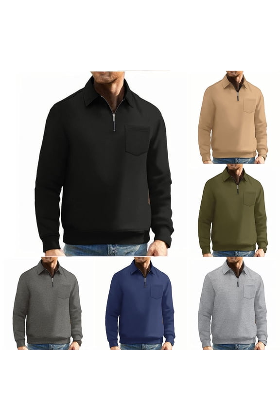 Men's casual Crewneck Sweatshirt Thick Loose fit Soft Basic Pullover Sweatshirt Gray,L