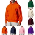 thumbnail image 1 of BXINGOHAI Men's casual Crewneck Sweatshirt Thick Loose fit Soft Basic Pullover Sweatshirt Navy,5XL, 1 of 5