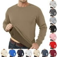 thumbnail image 1 of BXINGOHAI Men's casual Crewneck Sweatshirt Thick Loose fit Soft Basic Pullover Sweatshirt Pink,2XL, 1 of 6