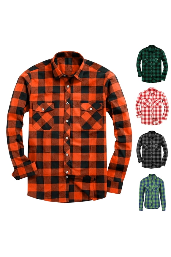 Men's casual Crewneck Sweatshirt Thick Loose fit Soft Basic Pullover Sweatshirt Red,L