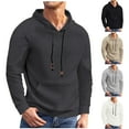 thumbnail image 1 of BXINGOHAI Men's casual Crewneck Sweatshirt Thick Loose fit Soft Basic Pullover Sweatshirt Today Sales Dark Gray,2XL, 1 of 6