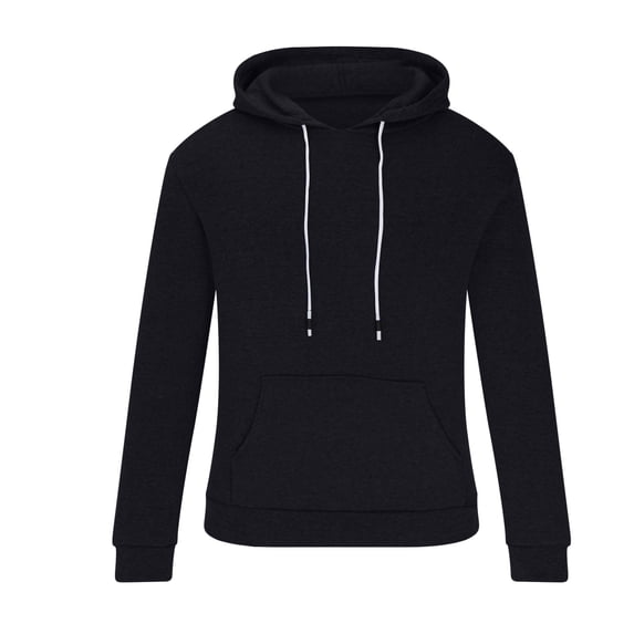 BXINGOHAI Men'sHoodie Sweatshirts Lightweight Long Sleeve Sweatshirt Bodybuilding Workout Pullover Tops Outdoor Jogging Shirts With Pocket Drawstring Black,XL