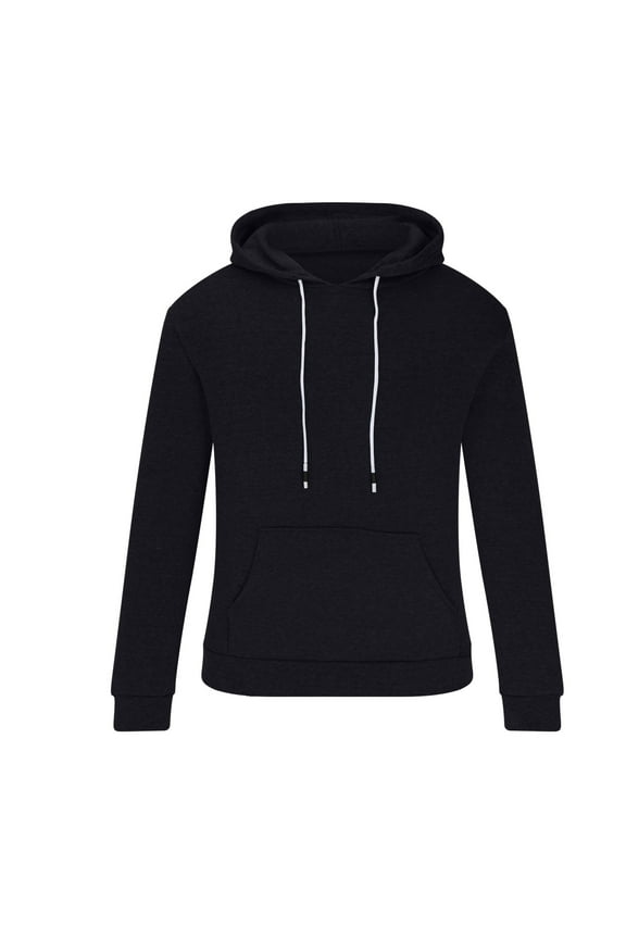 Men'sHoodie Sweatshirts Lightweight Long Sleeve Sweatshirt Bodybuilding Workout Pullover Tops Outdoor Jogging Shirts With Pocket Drawstring Black,XL