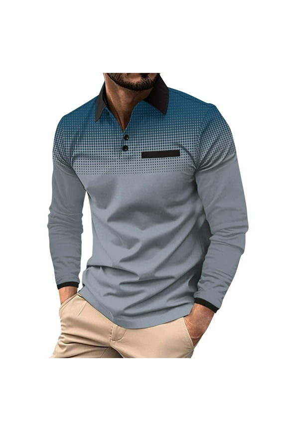 Mens Active T-Shirt Quick-Dry Athletic Workout Training Crewneck Long Sleeve Top Red,L