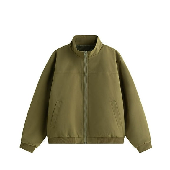 BXINGOHAI Mens Bomber Jackets Casual Fall Winter Warm Windbreaker Full Zip Windproof Outwear Coats