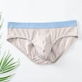 thumbnail image 1 of BXINGOHAI Mens Breathable Soft Underwear Open-Fly Classic Briefs, Tag-Free Gray,3XL, 1 of 6