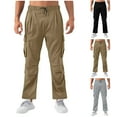 thumbnail image 1 of BXINGOHAI Mens Cargo Work Pants Ripstop Tactical Pants with Pockets Outdoor Hiking Woking Pants Gray XL, 1 of 8
