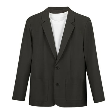BXINGOHAI Mens Casual Sport Coat Blazer Two Buttons Lightweight Business Jackets Black 2XL