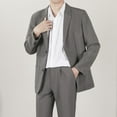 thumbnail image 1 of BXINGOHAI Mens Casual Sport Coat Blazer Two Buttons Lightweight Business Jackets Gray XL, 1 of 7