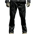 thumbnail image 1 of BXINGOHAI Mens Cotton Cargo Pants Drawstring Breathable Work Pants Outdoor Military Tactical Pants Athletic Hiking Workout Pants With Multiple Pocket Today Deals Black,M, 1 of 5