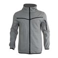 thumbnail image 1 of BXINGOHAI Mens Full Zip Sweatshirt Cotton Hoodie Sweat Shirts Classic Fashion Jacket Daliy Casual Outdoor Athletic Running Sweatshirts Today Deals Gray,S, 1 of 4