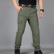 BXINGOHAI Mens Hiking Convertible Pants Nylon Solid Lightweight Cargo Pants Quick Drying Work Pants With Pocket Outdoor Fishing Tactical Pants