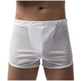 thumbnail image 1 of BXINGOHAI Mens Mesh Shorts Mens Athletic Shorts Breathable Fabric for Gym And Workouts Today White,L, 1 of 5