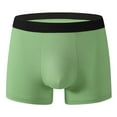 thumbnail image 1 of BXINGOHAI Mens Pouch Support Boxer Briefs Underwear Tagless Trunks Underwear for Men, Low-Rise Briefs Army Green,S, 1 of 2