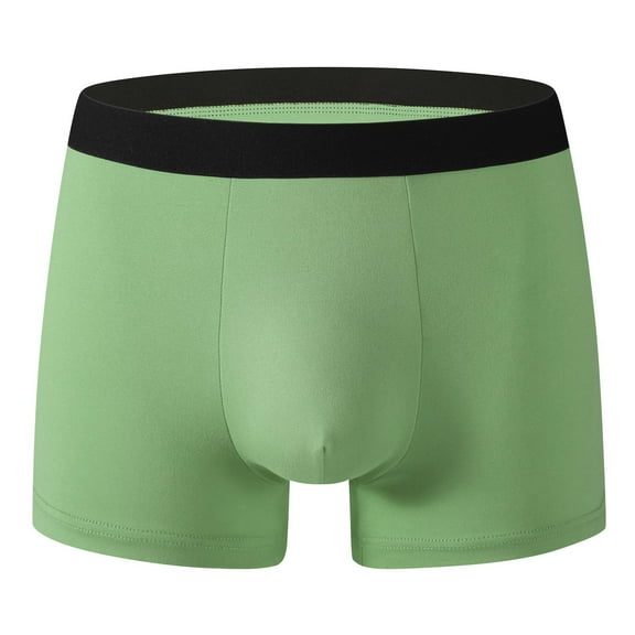BXINGOHAI Mens Pouch Support Boxer Briefs Underwear Tagless Trunks Underwear for Men, Low-Rise Briefs Army Green,S