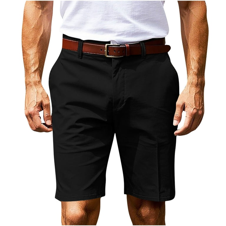 BXINGOHAI Mens Stretch Dress Shorts Lightweight Hiking Golf Shorts