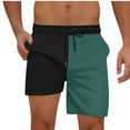 thumbnail image 1 of BXINGOHAI Mens Swim Trunks Quick Dry Board Shorts, Breathable Fit Hawaii Beach Shorts Swimwear Bathing Suits Green,S, 1 of 6