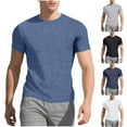 thumbnail image 1 of BXINGOHAI Mens T-Shirts Crew Neck Basic Tees，Soft Fit Short Sleeve Stretch T-Shirts Basic Lightweight Gym Tops for Athletic Navy,3XL, 1 of 7