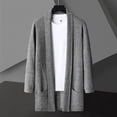 thumbnail image 1 of BXINGOHAI Mens Trench Coat Slim Fit Single Breasted Long Windbreaker Jacket Classic Lapel Casual Overcoat Dark Gray XL, 1 of 7