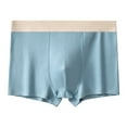 thumbnail image 1 of BXINGOHAI Mens Trunks Underwear Cotton Boxer Briefs Short Leg Comfortable Underpants Today Blue,L, 1 of 5