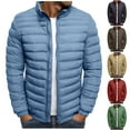 thumbnail image 1 of BXINGOHAI Outdoor Men's Lightweight Packable Hooded Puffer Jacket Insulated Winter Coat for Snow Ski Traveling Today Khaki,2XL, 1 of 6
