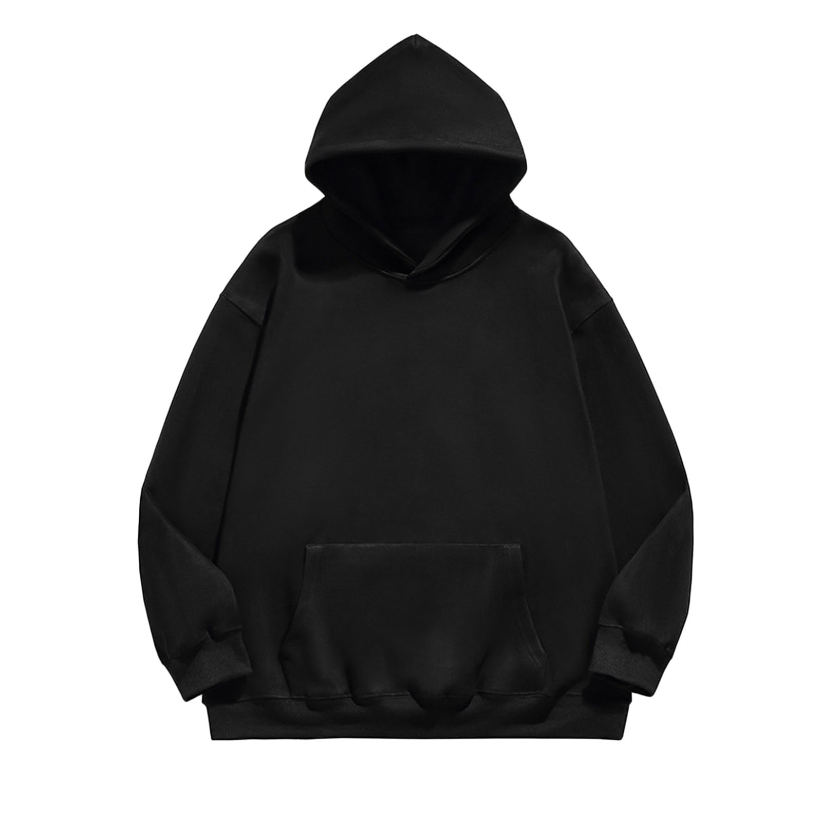 【BAON】[unisex] Gelang Pocket Hooded Over Shirt Men's Short Sleeve Cotton Anorak Kangaroo Pocket Hoodie T