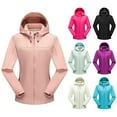 thumbnail image 1 of BXINGOHAI Packable Rain Jacket Women Waterproof Raincoat for Women Lightweight Hooded Outdoor Windbreaker for Travel Hiking Purple M, 1 of 3