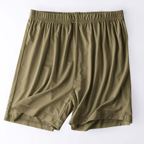 BXINGOHAI Pajama Shorts for Women, Soft Sleep Shorts for Women Lightweight knit Summer Pj Bottoms Army Green 3XL