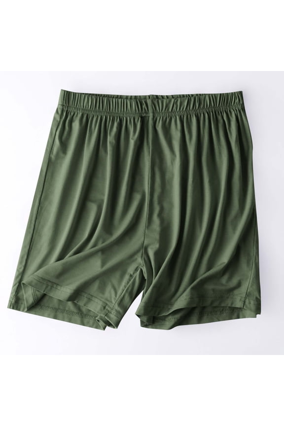 Pajama Shorts for Women, Soft Sleep Shorts for Women Lightweight knit Summer Pj Bottoms Green L