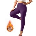 thumbnail image 1 of BXINGOHAI Plus Size Leggings for Women High Waist Tummy Control Stretchy Workout Yoga Pants Plus Capris Navy XL, 1 of 8