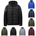 thumbnail image 1 of BXINGOHAI Puffer Jacket for Men Winter Warm Winter Lightweight Coat Jacket Today Black,L, 1 of 4