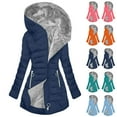 thumbnail image 1 of BXINGOHAI Rain Jacket Women Waterproof Long Lightweight Raincoat Hooded Windbreaker Outdoor Trench Coat Orange 5XL, 1 of 6