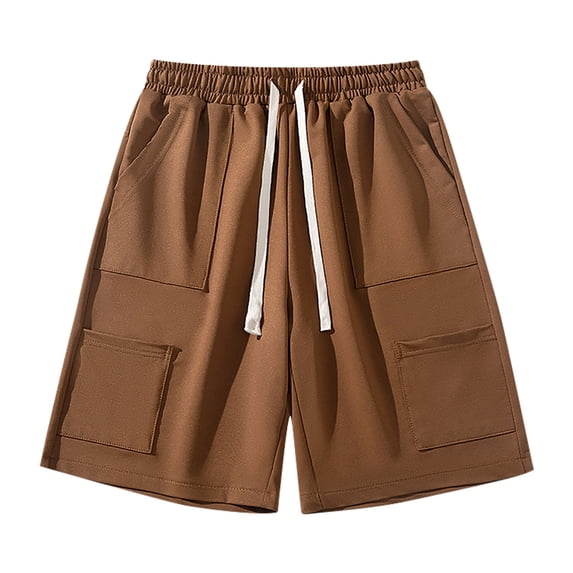 BXINGOHAI Running Shorts Deals $15 & Under Athletic Shorts for Men Shorts Workout Short Summer Sports Training Men's Men's Pants Khaki Shorts Men Khaki Shorts Coffee,XXL