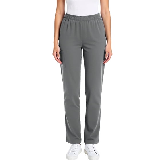 BXINGOHAI Scrub Pants for Women Waist Yoga Bottoms with Mid Rise Drawstring Waistband
