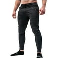 thumbnail image 1 of BXINGOHAI Sweatpants for Men Slim Fit Jogger Pants Drawstring Elastic Waist Workout Pants Solid Running Pants Outdoor Athletic Work Long Pants, 1 of 5