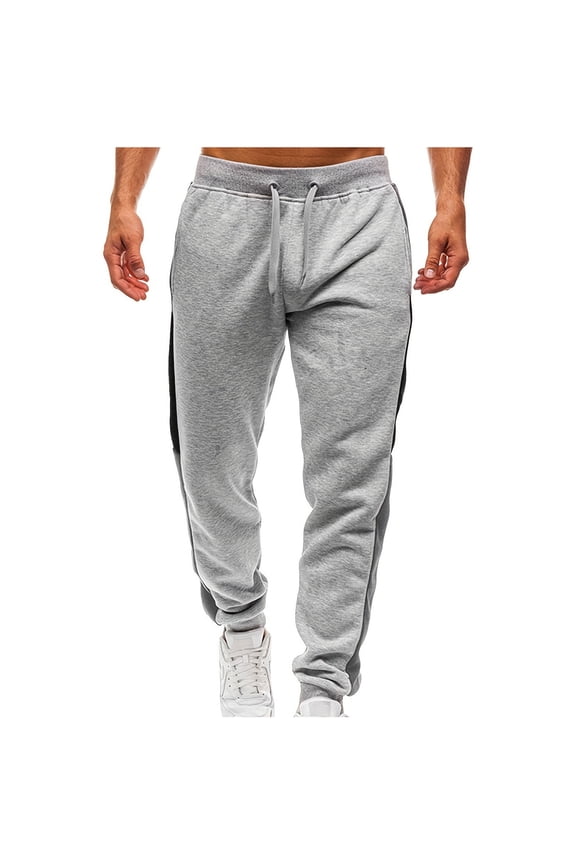 Thin Fleece Sweatpants for Men Fashion Drawstring Jogger Pants Lightweight Loose Fit Workout Pants 2024 Outdoor Running Pants Today Sales Gray,L