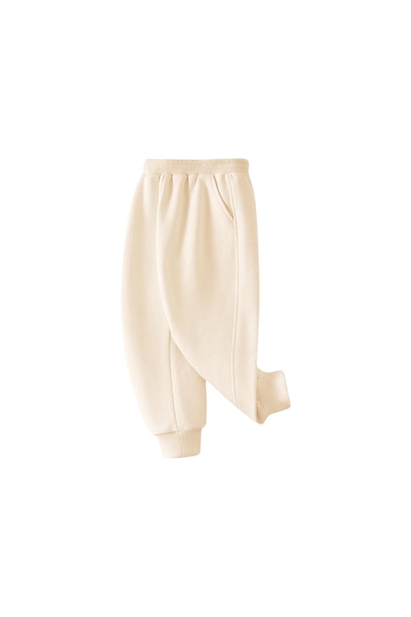 Toddler Boys Girls Sweatpants Kids Sport Jogger Pants Cotton Pull On Casual Pants Active Playwear Sweatpant With Pockets Today Beige,6 Years
