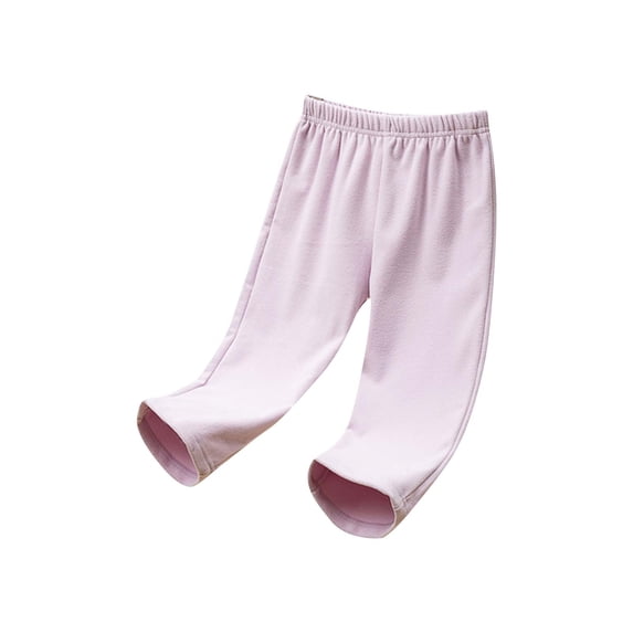 BXINGOHAI Toddler Soft Brushed Fleece Pants Kids Elastic Waist Jogger Sweatpants Fall Winter Loung Pants With Pockets for Boys and Girls under 5 Purple,8 Years
